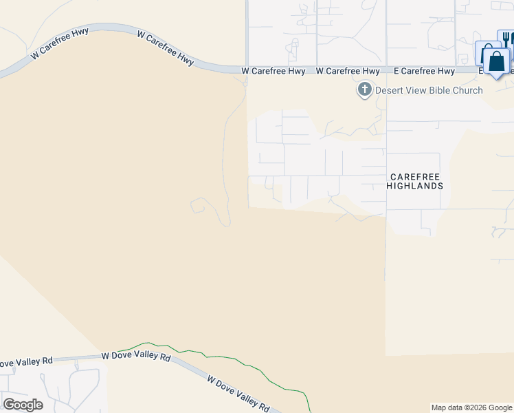 map of restaurants, bars, coffee shops, grocery stores, and more near 33811 7th Avenue in Phoenix
