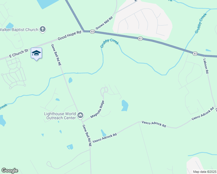 map of restaurants, bars, coffee shops, grocery stores, and more near 1296 Magnolia Ridge in Monroe