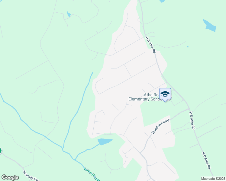 map of restaurants, bars, coffee shops, grocery stores, and more near 2024 Atha Woods Drive in Monroe