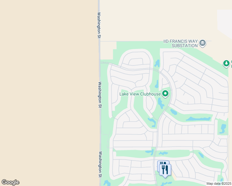 map of restaurants, bars, coffee shops, grocery stores, and more near 35343 Summerland Avenue in Palm Desert