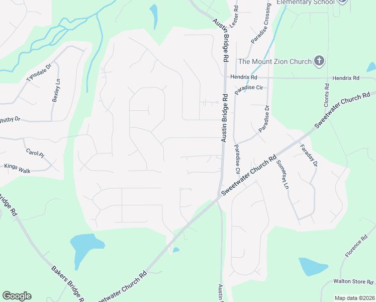 map of restaurants, bars, coffee shops, grocery stores, and more near 174 Park Place Court in Douglasville