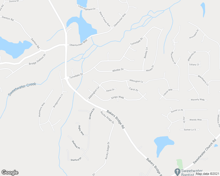 map of restaurants, bars, coffee shops, grocery stores, and more near 203 Dene Drive in Douglasville