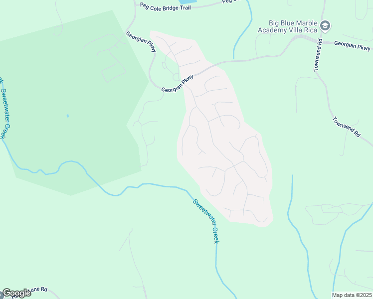 map of restaurants, bars, coffee shops, grocery stores, and more near 233 Yorkshire Lane in Villa Rica