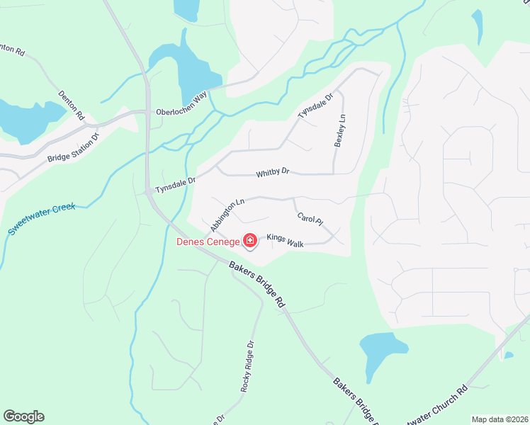 map of restaurants, bars, coffee shops, grocery stores, and more near 220 Dene Drive in Douglasville