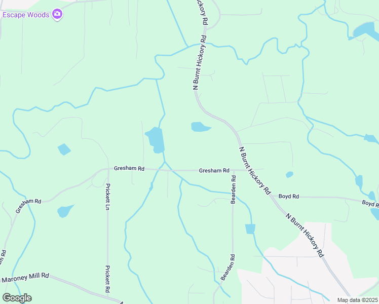 map of restaurants, bars, coffee shops, grocery stores, and more near 4640 Gresham Road in Douglasville
