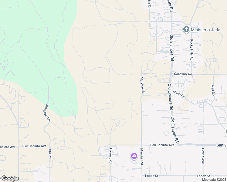 map of restaurants, bars, coffee shops, grocery stores, and more near 22556 Forrest Road in Perris
