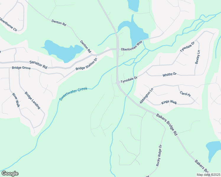 map of restaurants, bars, coffee shops, grocery stores, and more near 136 Bridgestone Lane in Douglasville