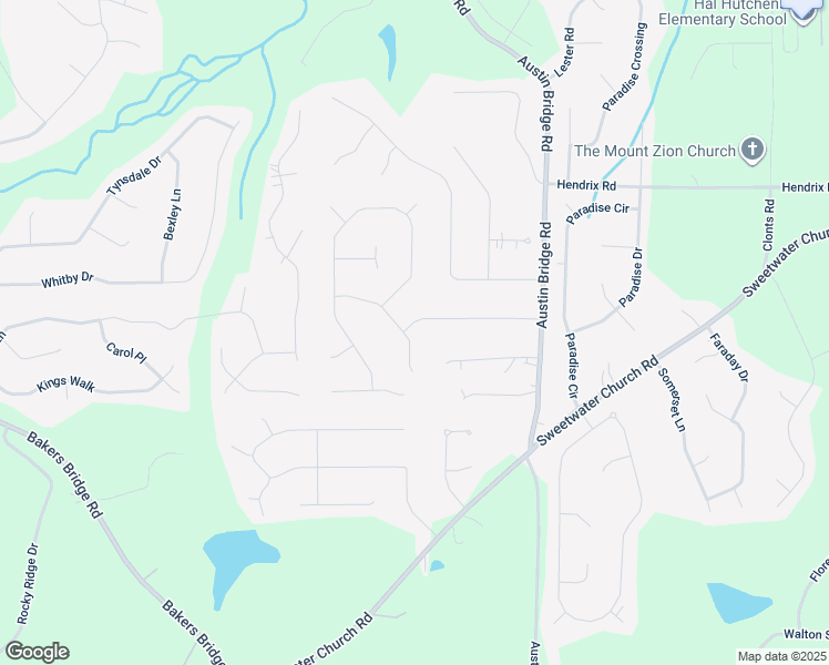 map of restaurants, bars, coffee shops, grocery stores, and more near 305 Savannah Place in Douglasville