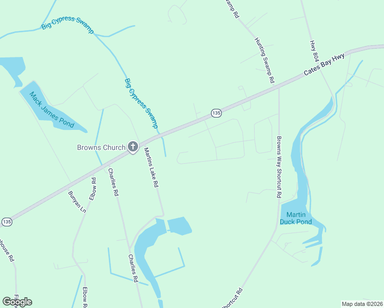 map of restaurants, bars, coffee shops, grocery stores, and more near 6130 Cates Bay Highway in Conway