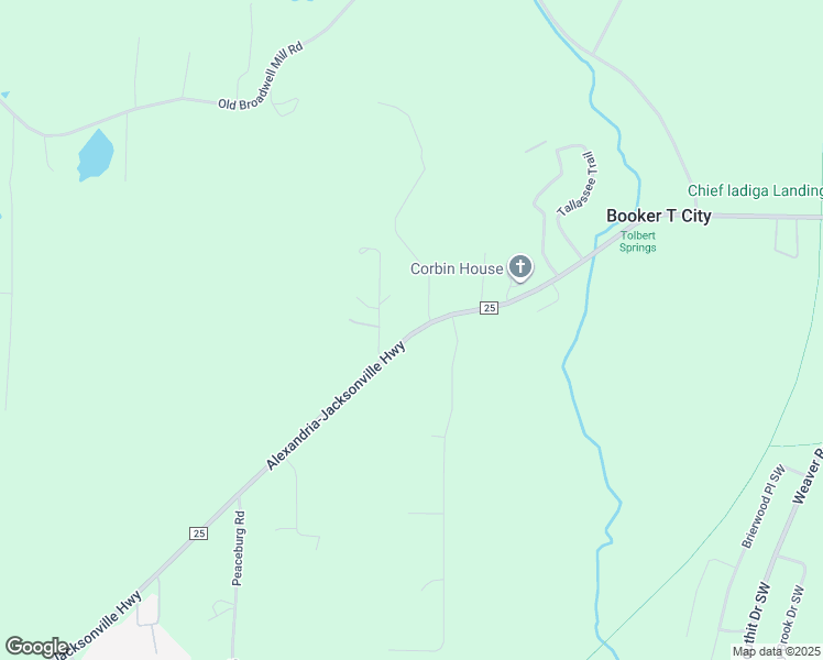 map of restaurants, bars, coffee shops, grocery stores, and more near 6155 Alexandria-Jacksonville Highway in Jacksonville