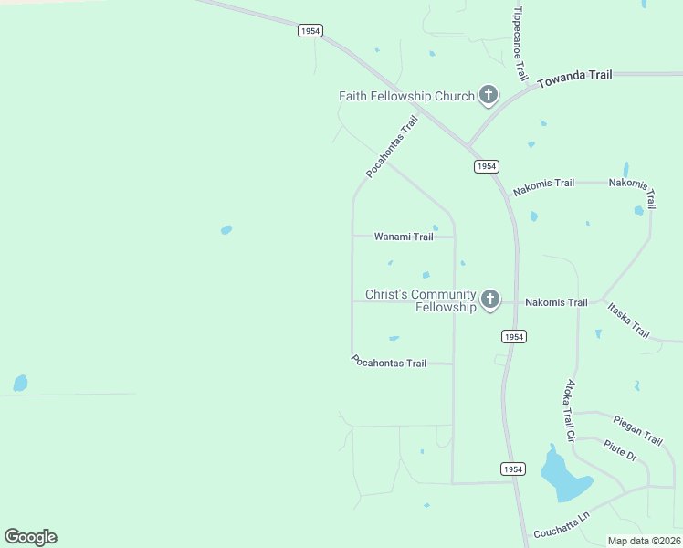 map of restaurants, bars, coffee shops, grocery stores, and more near 616 Pocahontas Trail in Wichita Falls