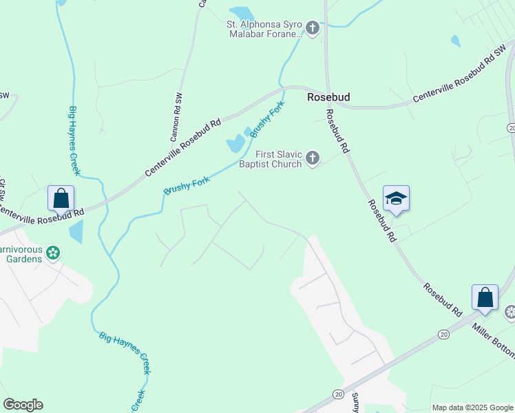 map of restaurants, bars, coffee shops, grocery stores, and more near 540 Windermere Drive in Loganville