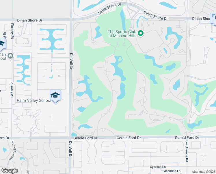 map of restaurants, bars, coffee shops, grocery stores, and more near 34916 Mission Hills Drive in Rancho Mirage