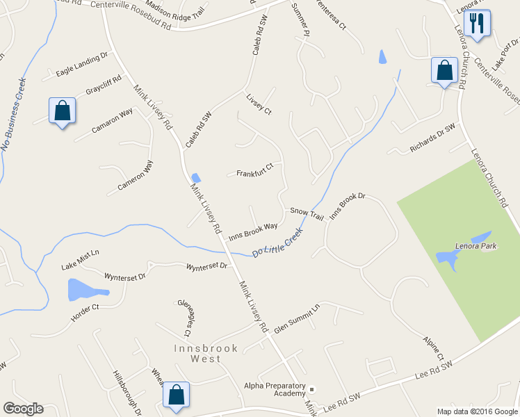 map of restaurants, bars, coffee shops, grocery stores, and more near 4168 Azalea Court in Snellville