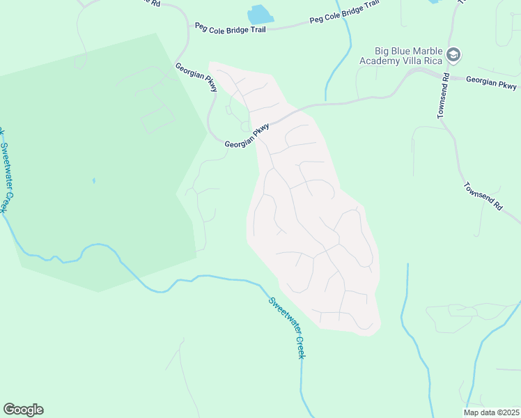 map of restaurants, bars, coffee shops, grocery stores, and more near 155 Yorkshire Lane in Villa Rica
