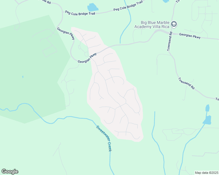 map of restaurants, bars, coffee shops, grocery stores, and more near 295 Hanover Drive in Villa Rica