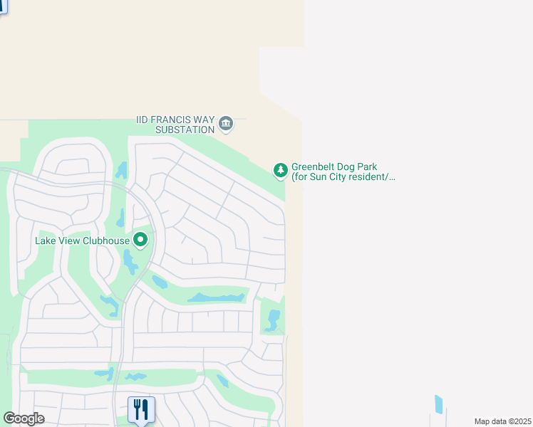 map of restaurants, bars, coffee shops, grocery stores, and more near 78940 Stansbury Court in Palm Desert