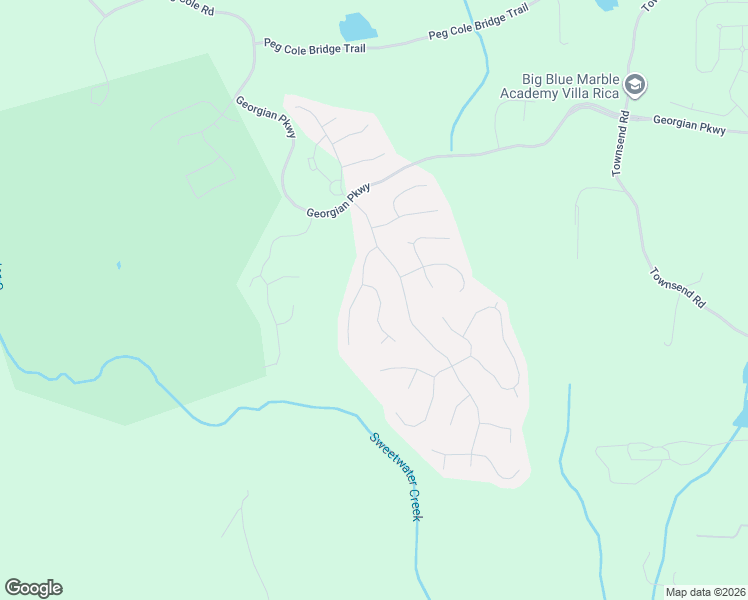 map of restaurants, bars, coffee shops, grocery stores, and more near 141 Yorkshire Lane in Villa Rica