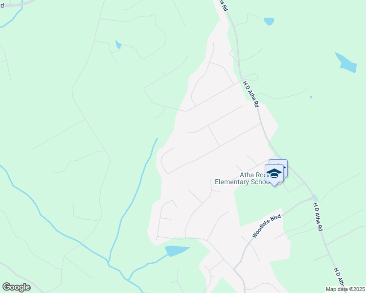 map of restaurants, bars, coffee shops, grocery stores, and more near 2153 Atha Woods Drive in Monroe