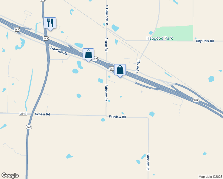map of restaurants, bars, coffee shops, grocery stores, and more near 255 Fairview Road in Henrietta