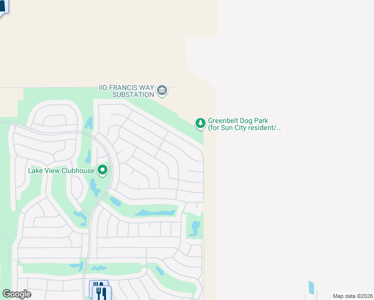 map of restaurants, bars, coffee shops, grocery stores, and more near 78916 Stansbury Court in Palm Desert