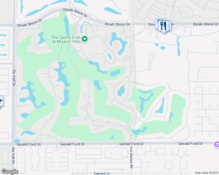 map of restaurants, bars, coffee shops, grocery stores, and more near 10403 Sunningdale Drive in Rancho Mirage