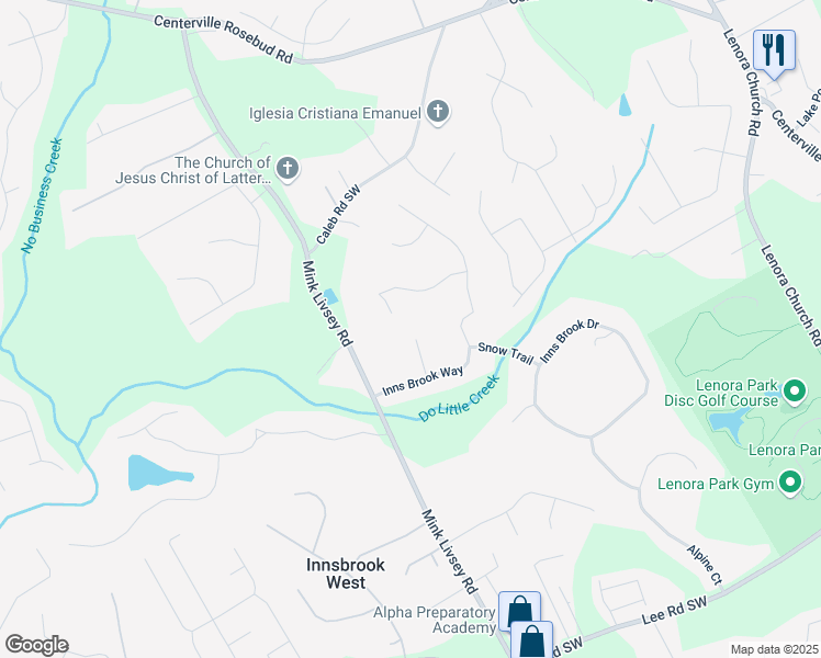 map of restaurants, bars, coffee shops, grocery stores, and more near 4147 Azalea Court in Snellville