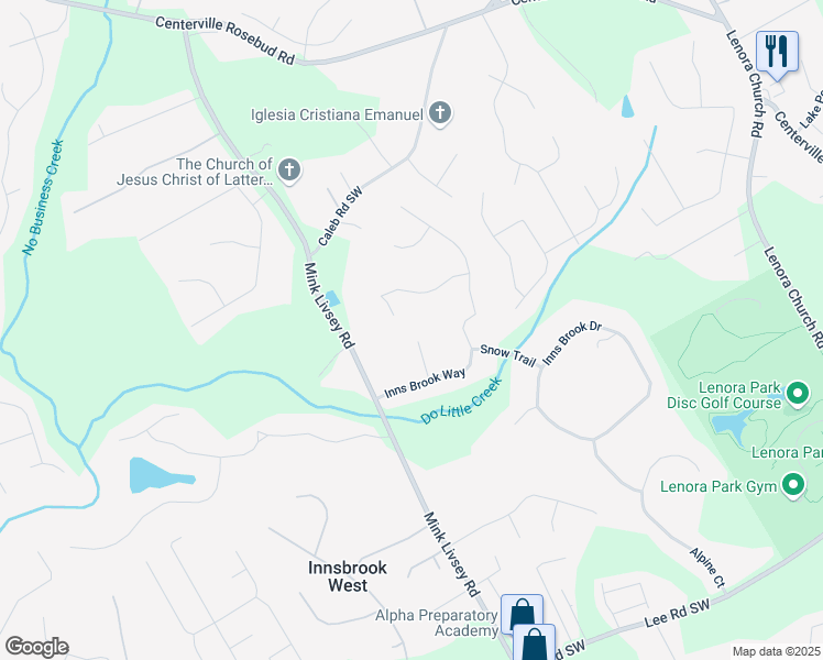 map of restaurants, bars, coffee shops, grocery stores, and more near 4147 Azalea Court in Snellville