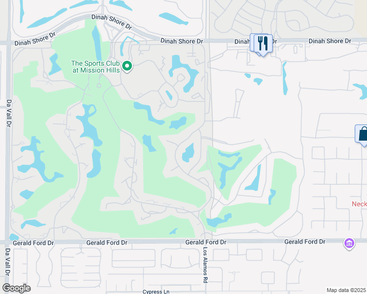 map of restaurants, bars, coffee shops, grocery stores, and more near 10503 Sunningdale Drive in Rancho Mirage