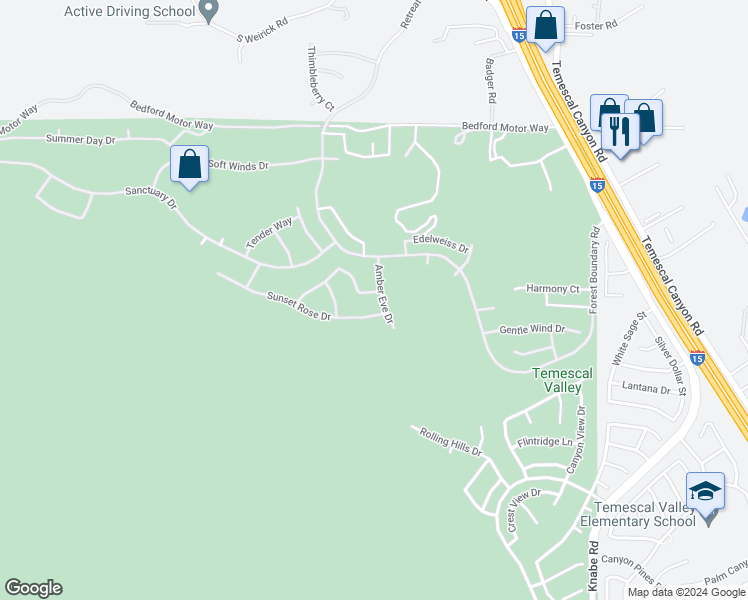 map of restaurants, bars, coffee shops, grocery stores, and more near 8483 Renwick Drive in Corona