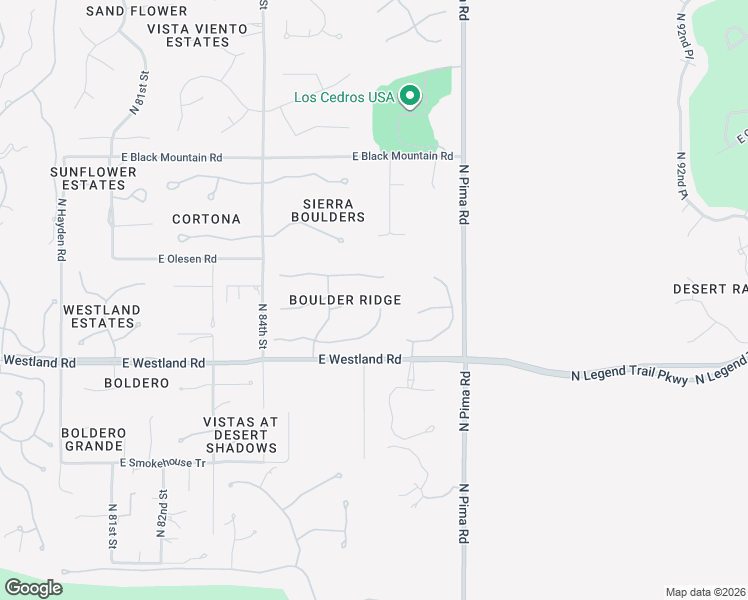 map of restaurants, bars, coffee shops, grocery stores, and more near 8602 East Preserve Way in Scottsdale