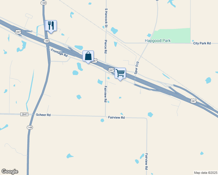 map of restaurants, bars, coffee shops, grocery stores, and more near 255 Fairview Road in Henrietta