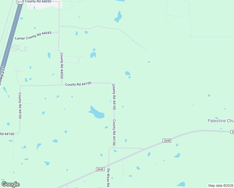 map of restaurants, bars, coffee shops, grocery stores, and more near 1469 County Road 44100 in Powderly