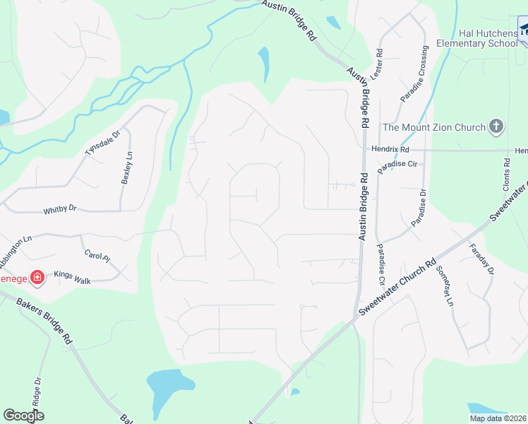 map of restaurants, bars, coffee shops, grocery stores, and more near 59 Shea Court in Douglasville