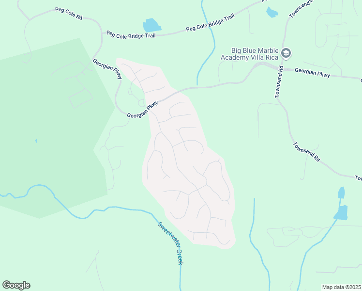 map of restaurants, bars, coffee shops, grocery stores, and more near 50 Worthington Lane in Villa Rica
