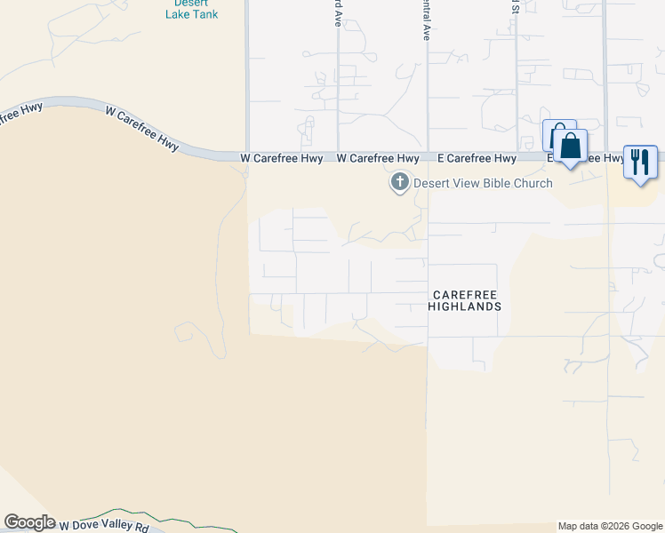map of restaurants, bars, coffee shops, grocery stores, and more near 311 West Olesen Road in Phoenix