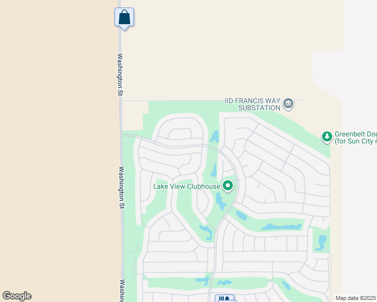 map of restaurants, bars, coffee shops, grocery stores, and more near 78312 Vinewood Drive in Palm Desert