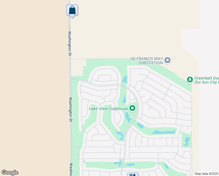 map of restaurants, bars, coffee shops, grocery stores, and more near 78312 Vinewood Drive in Palm Desert