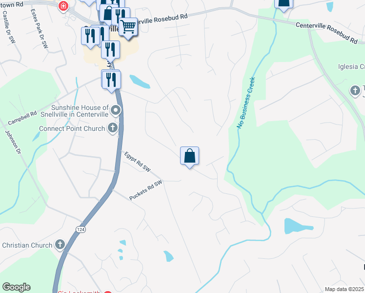 map of restaurants, bars, coffee shops, grocery stores, and more near 3804 Laurel Crest Drive in Snellville