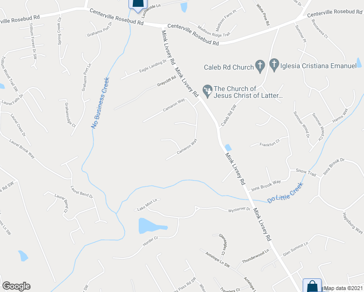 map of restaurants, bars, coffee shops, grocery stores, and more near 4000 Windy Shore Drive in Snellville