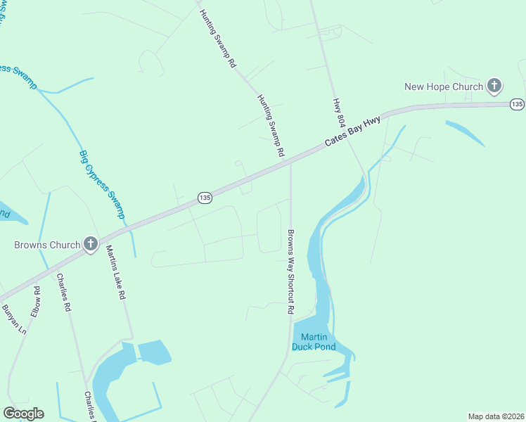 map of restaurants, bars, coffee shops, grocery stores, and more near 6001 Cates Bay Highway in Conway