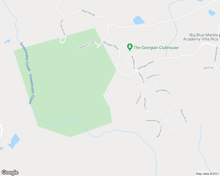 map of restaurants, bars, coffee shops, grocery stores, and more near 192 Manchester Lane in Villa Rica