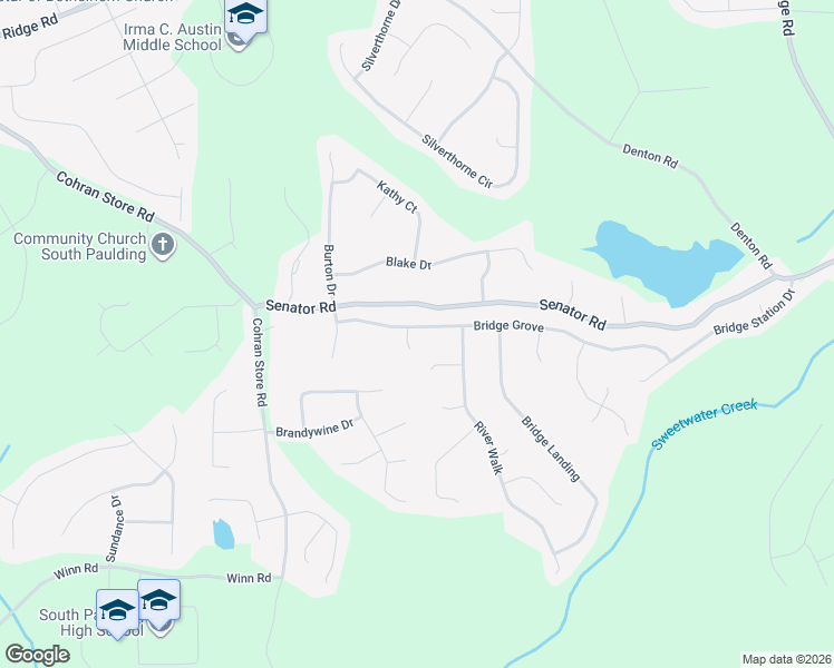 map of restaurants, bars, coffee shops, grocery stores, and more near 41 Emerald Court in Douglasville