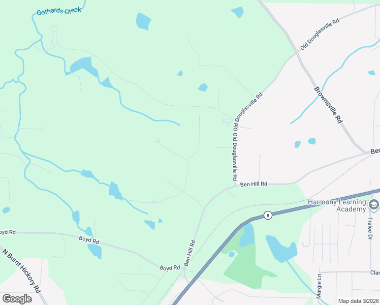 map of restaurants, bars, coffee shops, grocery stores, and more near 4000 Birdie Drive in Douglasville