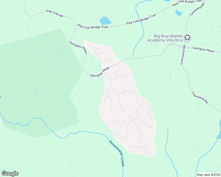 map of restaurants, bars, coffee shops, grocery stores, and more near 55 Yorkshire Lane in Villa Rica