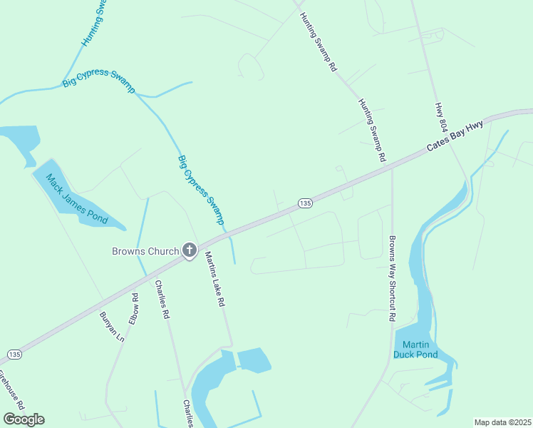 map of restaurants, bars, coffee shops, grocery stores, and more near 6130 Cates Bay Highway in Conway