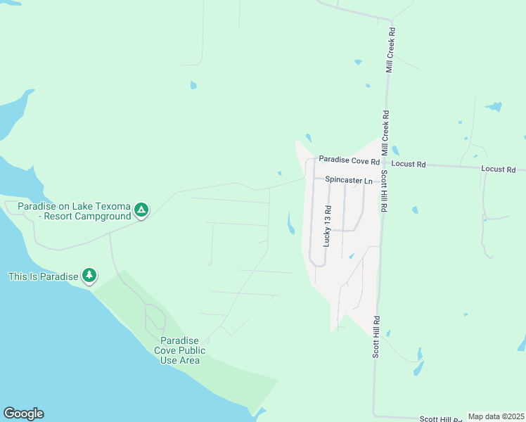 map of restaurants, bars, coffee shops, grocery stores, and more near 63 Riner Road in Pottsboro