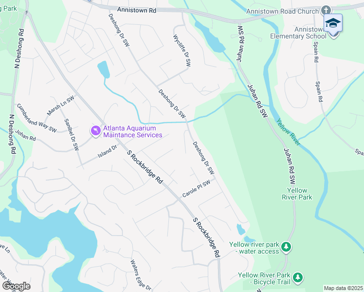 map of restaurants, bars, coffee shops, grocery stores, and more near 3218 Berrong Way in Stone Mountain