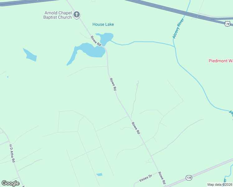 map of restaurants, bars, coffee shops, grocery stores, and more near Rowe Rd in Monroe