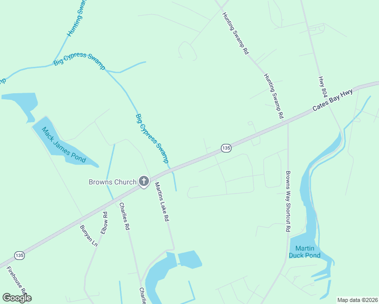 map of restaurants, bars, coffee shops, grocery stores, and more near 6140 Cates Bay Highway in Conway